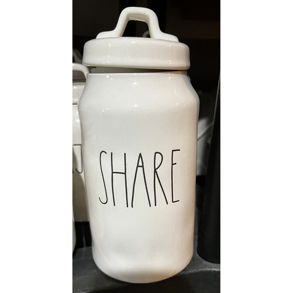 RAE DUNN by Magenta SHARE Canister Jar Ceramic